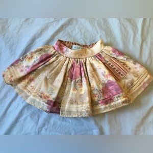 Right Bank Babies Reversible Skirt Girl’s 2T Floral Roses Vintage
